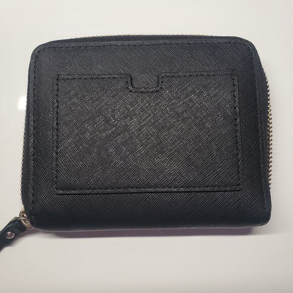 Kate Spade New York Zippered Bi-fold Wallet Travel Card Case Black - Picture 3 of 15